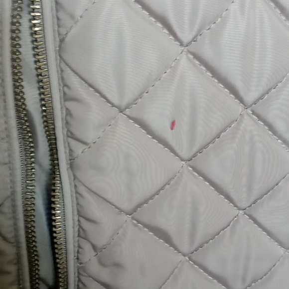 Calvin Klein Quilted Jacket Size L with Detachable Hoodie Tan - Picture 5 of 5